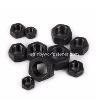 Hex Nuez Zinc chapado en negro